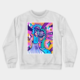 universe couple Crewneck Sweatshirt